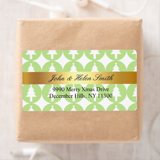 Custom Christmas TREE green Laura ラベル (インサイチュ)