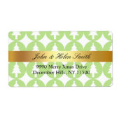 Custom Christmas TREE green Laura ラベル (正面)