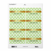 Custom Christmas TREE green Laura ラベル (フルシート)