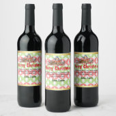 Custom Christmas Wine Labels: Spread Holiday Cheer ワインラベル (ボトル)