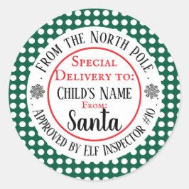 Custom Christmas Workshop ラウンドシール