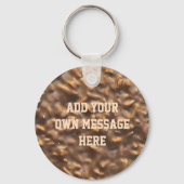 Custom Chunky Chocolate Custom Text キーホルダー (正面)