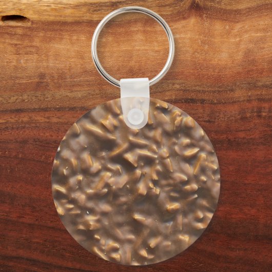 Custom Chunky Chocolate Custom Text キーホルダー (裏面)