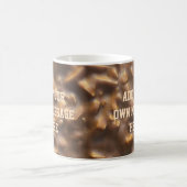 Custom Chunky Chocolate Custom Text コーヒーマグカップ (中央)