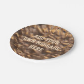 Custom Chunky Chocolate Custom Text ペーパープレート (アングル)