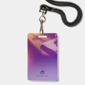 Custom Church Name Badge ID Template バッジ (ストラップ付き裏面)