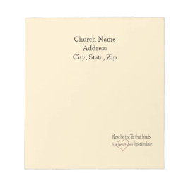 Custom Church Name Blest Be The Tie  ノートパッド