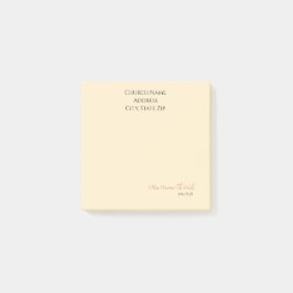 Custom Church Name I have overcome the World ポストイット