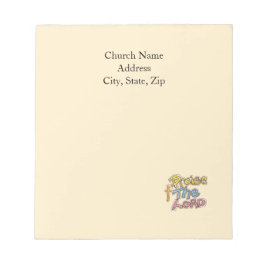 Custom Church Name Praise the LORD Graphic ノートパッド