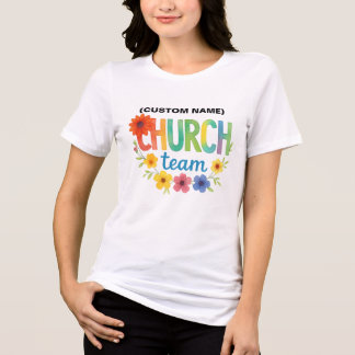 Custom Church Team - Flowers and Colors トライブレンドＴシャツ