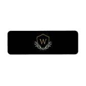 Custom Cigar Band with Monogram Crest ラベル (正面)