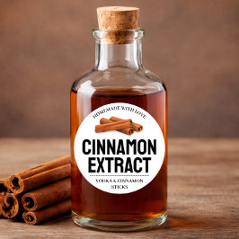 Custom Cinnamon Extract label CN101rd ラウンドシール