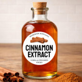 Custom Cinnamon Extract label CN101rd ラウンドシール