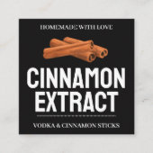 Custom Cinnamon Extract label VE011_01sqv2 スクエア名刺 (正面)
