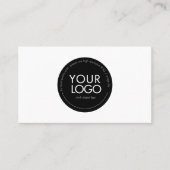 Custom Circle Logo Modern Business card template 名刺 (正面)