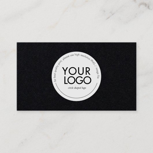 Custom Circle Logo Modern Business card template 名刺 (正面)