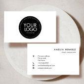 Custom Circle Logo Modern Business card template 名刺