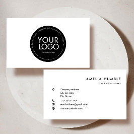 Custom Circle Logo Modern Business card template 名刺