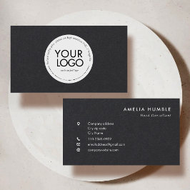 Custom Circle Logo Modern Business card template 名刺
