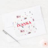 custom circus inspired carnival big top fair スクエアシール (封筒)