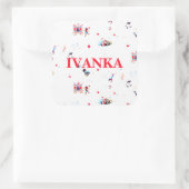 custom circus inspired carnival big top fair スクエアシール (バッグ)