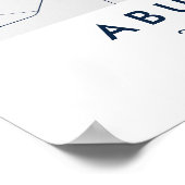 Custom City Map Abu Dhabi UAE Wall Art Poster ポスター (角)