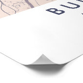 Custom City Map Budapest Hungary Wall Art Poster ポスター (角)