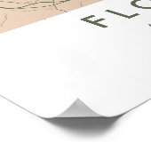 Custom City Map Florence Italy Wall Art Poster ポスター (角)