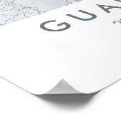 Custom City Map Guangzhou China Wall Art Poster ポスター (角)