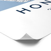 Custom City Map Hong Kong China Wall Art Poster ポスター (角)