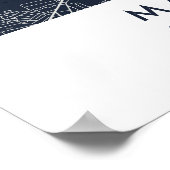 Custom City Map Madrid Spain Wall Art Poster ポスター (角)