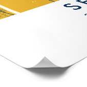 Custom City Map Seville Spain Wall Art Poster ポスター (角)