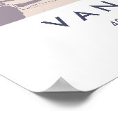 Custom City Map Vancouver Canada Wall Art Poster ポスター (角)