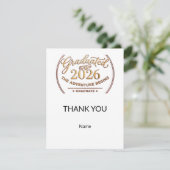 Custom Class 2026 Thank You / Gracias Graduación サンキューカード (スタンド正面)