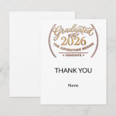 Custom Class 2026 Thank You / Gracias Graduación サンキューカード (正面/裏面)