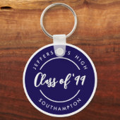 Custom Class of School Graduate Reunion Circle  キーホルダー (正面)