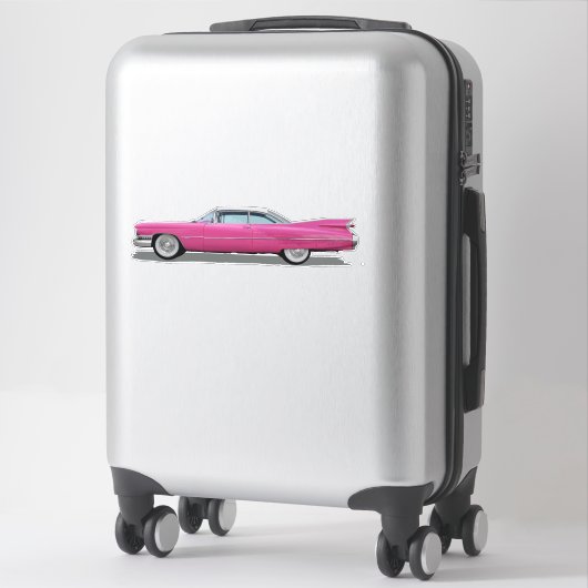 CUSTOM CLASSIC CAR FIN DIE CUT STYLE シール (スーツケース)