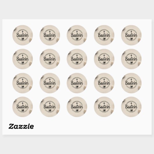 Custom Classic Round Stickers, Format: Sheet of St ラウンドシール (シート)