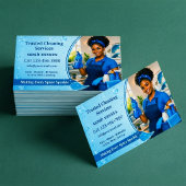 Custom Cleaning Professional Design Portrait 名刺