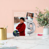 Custom Client Carter 9th Birthday Acrylic Sign アクリルサイン (ウェディング)