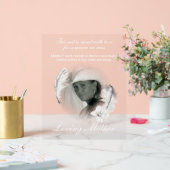 Custom Client Feathers Photo アクリルサイン (ウェディング)