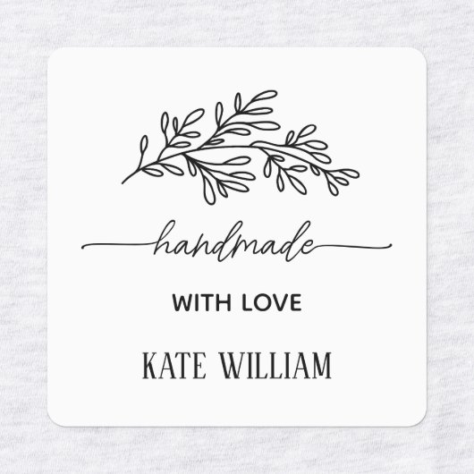 Custom Clothing Iron on label for handmade item ラベル (デザイン2)