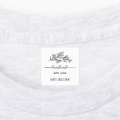 Custom Clothing Iron on label for handmade item ラベル (貼付)