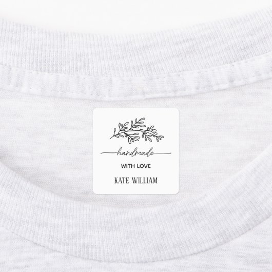 Custom Clothing Iron on label for handmade item ラベル (貼付)