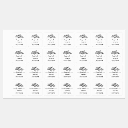 Custom Clothing Iron on label for handmade item ラベル (シート)