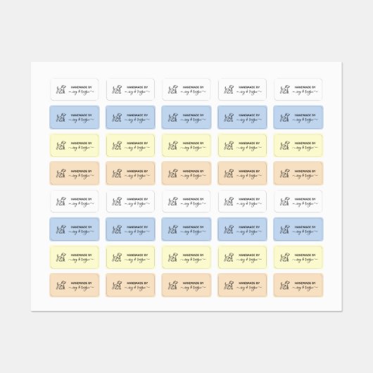 Custom clothing Label for crafter with pet icon ラベル (シート)