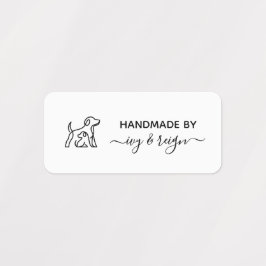 Custom clothing Label for crafter with pet icon ラベル