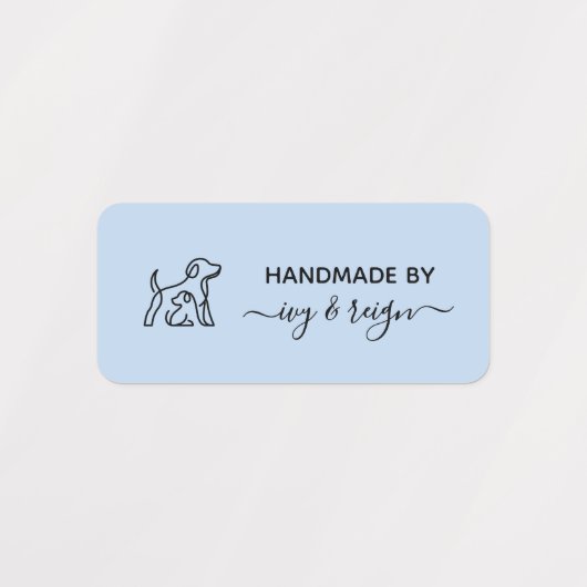 Custom clothing Label for crafter with pet icon ラベル (デザイン2)