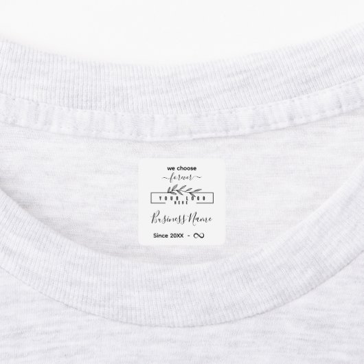 Custom Clothing label Sewing or Crochet with logo ラベル (貼付)