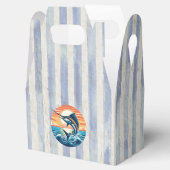 Custom Coastal/nautical/beach marlin sunset フェイバーボックス (オープン)